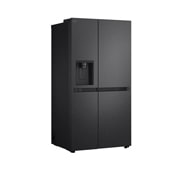 LG Side-by-Side šaldytuvas | aukštis 1.79m | plotis 91.4cm | 661L | Juoda | E klasė | Express Cool | Ice & Water dalytuvas , vaizdas iš kairės pusės, GSLC41EPPE, thumbnail 11