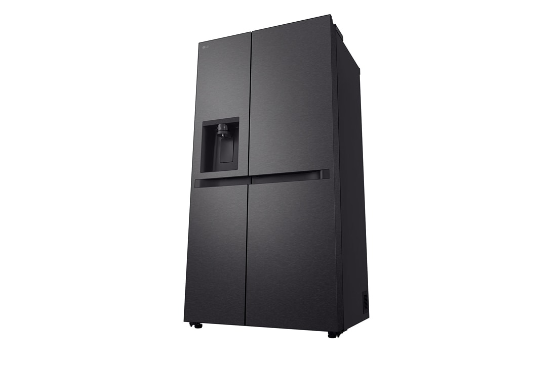 LG Side-by-Side šaldytuvas | aukštis 1.79m | plotis 91.4cm | 661L | Juoda | E klasė | Express Cool | Ice & Water dalytuvas , vaizdas iš dešinės pusės, GSLC41EPPE, thumbnail 15