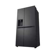 LG Side-by-Side šaldytuvas | aukštis 1.79m | plotis 91.4cm | 661L | Juoda | E klasė | Express Cool | Ice & Water dalytuvas , vaizdas iš dešinės pusės, GSLC41EPPE, thumbnail 15