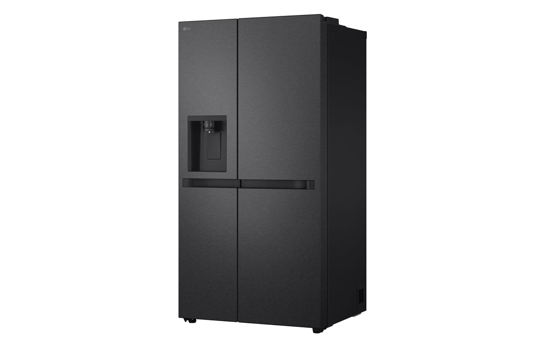 LG Side-by-Side šaldytuvas | aukštis 1.79m | plotis 91.4cm | 661L | Juoda | E klasė | Express Cool | Ice & Water dalytuvas , vaizdas iš dešinės pusės, GSLC41EPPE, thumbnail 12