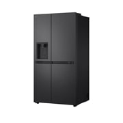 LG Side-by-Side šaldytuvas | aukštis 1.79m | plotis 91.4cm | 661L | Juoda | E klasė | Express Cool | Ice & Water dalytuvas , vaizdas iš dešinės pusės, GSLC41EPPE, thumbnail 12
