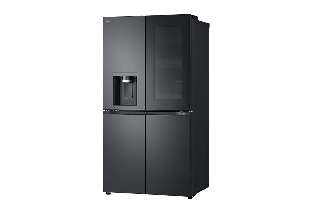 LG InstaView Side by side šaldytuvas | 1.79m | 508L | Black | E klasė | DoorCooling | Pure N Fresh |, left side view, GMG861EPAE, thumbnail 13