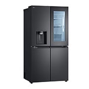 LG InstaView Side by side šaldytuvas | 1.79m | 508L | Black | E klasė | DoorCooling | Pure N Fresh |, Right side view, GMG861EPAE, thumbnail 12