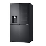 LG InstaView Side by side šaldytuvas | 1.79m | 508L | Black | E klasė | DoorCooling | Pure N Fresh |, left side view, GMG861EPAE, thumbnail 13