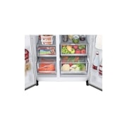 LG InstaView Side by side šaldytuvas | 1.79m | 635L | Sidabrinė | E klasė |Door Cooling| Fresh Balancer |, GSGV81PYLL, GSGV81PYLL, thumbnail 11
