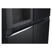 LG  LG InstaView Side by side šaldytuvas | 1.79m | 635L | Juoda | E klasė | Door Cooling | Fresh Balancer | GSGV81EPLL, dispencer front view , GSGV81EPLL, thumbnail 10