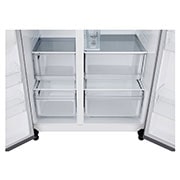 LG Side-by-Side šaldytuvas | aukštis 1.79m | plotis 91.5cm | 664L | Sidabras | E klasė | Express Cool , Left Side, GSLC41PYPE, thumbnail 10