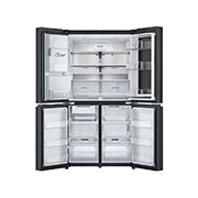 LG InstaView Side by Side šaldytuvas | 1.79m | 638L | Juoda | E class | DoorCooling⁺™  | UVnano™, Viršutinis dangtelis atidarytas, GMG960EVEE, thumbnail 10