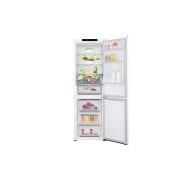 LG šaldytuvas su šaldikliu apačioje | 1.86m | 344L | Balta | E klasė | DoorCooling+™ | Fresh Converter™, Front open, GBV3100ESW, thumbnail 3