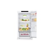 LG šaldytuvas su šaldikliu apačioje | 1.86m | 344L | Balta | E klasė | DoorCooling+™ | Fresh Converter™, Front open, GBV3100ESW, thumbnail 9