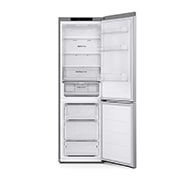 LG šaldytuvas su šaldikliu apačioje | 1.86m | 344L | Juoda | E klasė | DoorCooling+™ | Fresh Converter™, Priekinės vidos durys uždarytos (be maisto, durys atidarytos), GBV3100EEP, thumbnail 2