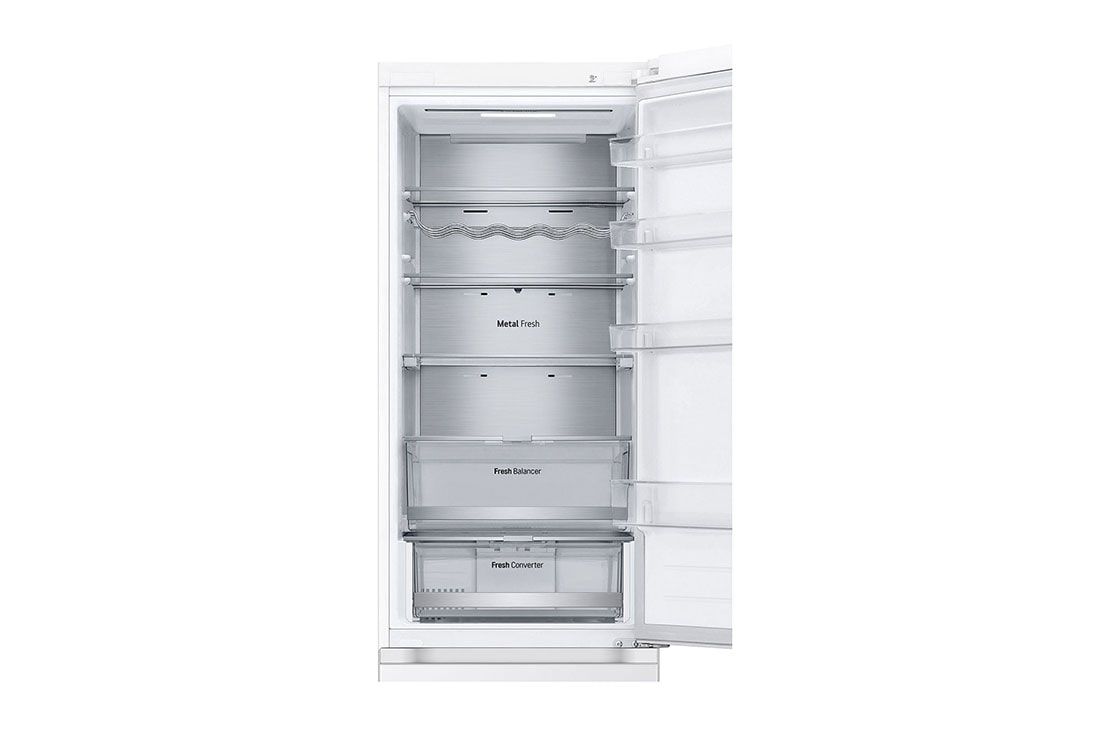 LG šaldytuvas su šaldikliu apačioje | 2.03m | 387L | Balta | E klasė | DoorCooling+™ | Fresh Converter™, Jokio šerkšno su „Multi Air Flow“, GBV7270ESW, thumbnail 13