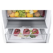 LG šaldytuvas su šaldikliu apačioje | 2.03m | 387L | Balta | E klasė | DoorCooling+™ | Fresh Converter™, „Premium“ dizainas, GBV7270ESW, thumbnail 10