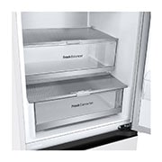 LG šaldytuvas su šaldikliu apačioje | 2.03m | 387L | Balta | E klasė | DoorCooling+™ | Fresh Converter™, Atlenkiama lentyna (atlenkta), GBV7270ESW, thumbnail 6