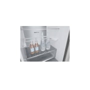 LG šaldytuvas su šaldikliu apačioje | 1.86m | 344L | Sidabras | E klasė | DoorCooling+™ | Fresh Converter™, Ekranas, GBV7170EPY, thumbnail 9