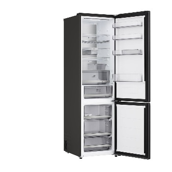 LG šaldytuvas su šaldikliu apačioje | 2.03m | 375L | Juoda | C klasė | DoorCooling+™ | Fresh Converter+™, right, GBBS726CEV, thumbnail 12