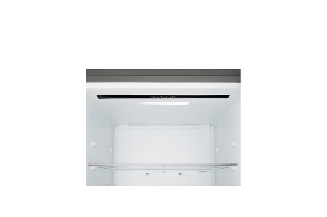 LG šaldytuvas su šaldikliu apačioje | 1.86m | 333L | Pilka | C klasė | DoorCooling+™ | FRESHBalancer™, Kairėje pusėje padėta mėsa –3 °C temperatūroje, viduryje – šviežia žuvis 0 °C temperatūroje, o dešinėje – sūris 2 °C temperatūroje., GBBS312CPY, thumbnail 4