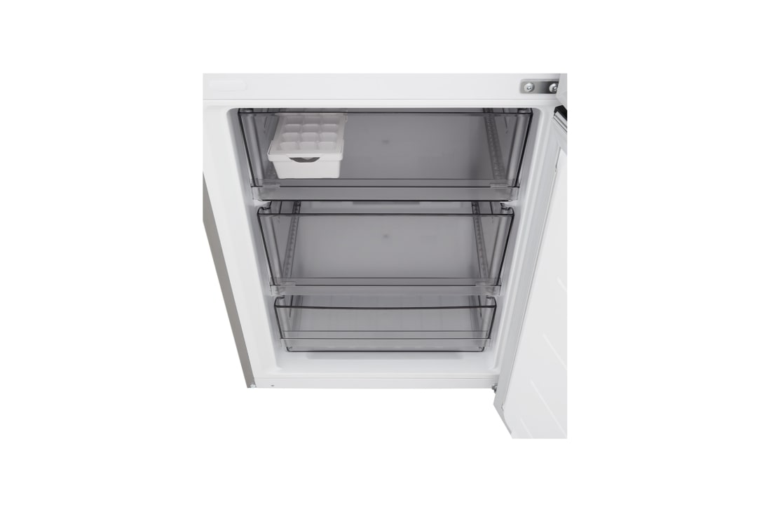 LG šaldytuvas su šaldikliu apačioje | 1.86m | 333L | Pilka | C klasė | DoorCooling+™ | FRESHBalancer™, LG šaldytuvas-šaldiklis , vaizdas iš priekio, kuriame rodoma DoorCooling+™ vėdinimo anga, GBBS312CPY, thumbnail 8