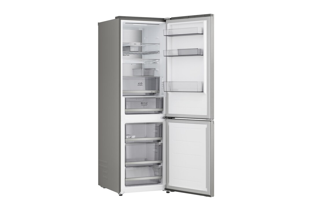 LG šaldytuvas su šaldikliu apačioje | 1.86m | 333L | Pilka | C klasė | DoorCooling+™ | FRESHBalancer™, 375 l šaldytuvas su šaldikliu apačioje, GBBS716CPY, thumbnail 6