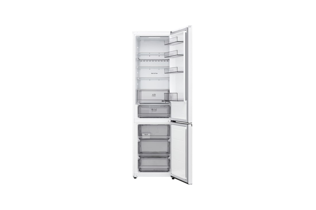 LG šaldytuvas su šaldikliu apačioje | 2.03m | 375L | Balta | C klasė | DoorCooling+™ | Fresh Converter+™	, GBBS322CSW, thumbnail 2