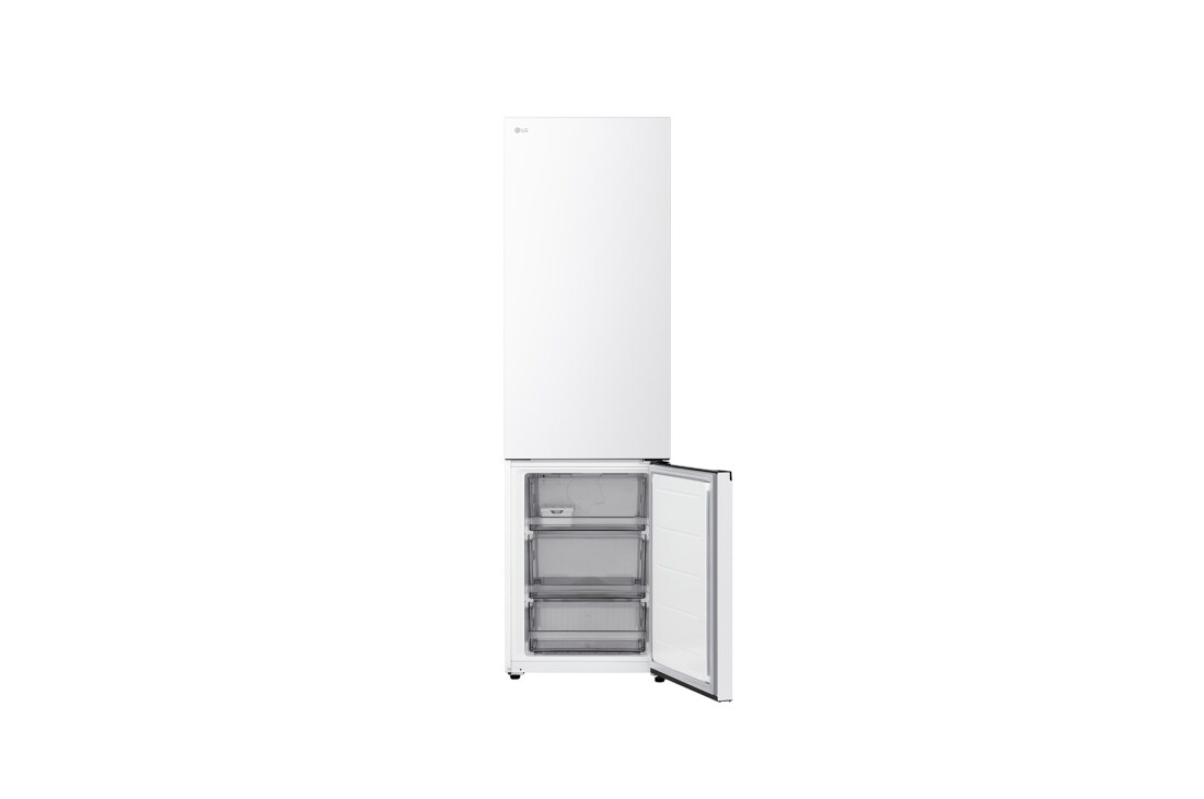 LG šaldytuvas su šaldikliu apačioje | 2.03m | 375L | Balta | C klasė | DoorCooling+™ | Fresh Converter+™	, GBBS322CSW, thumbnail 3