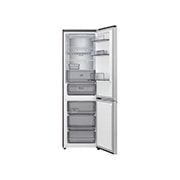 LG šaldytuvas su šaldikliu apačioje | 1.86m | 333L | Pilka | C klasė | DoorCooling+™ | FRESHBalancer™, LG šaldytuvas su šaldikliu apačioje , visiškai atviromis durelėmis rodoma, kas yra šaldytuve ir šaldiklyje, GBBS514CPY, thumbnail 2