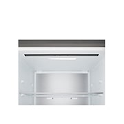 LG šaldytuvas su šaldikliu apačioje | 1.86m | 333L | Pilka | C klasė | DoorCooling+™ | FRESHBalancer™, Kairėje pusėje padėta mėsa –3 °C temperatūroje, viduryje – šviežia žuvis 0 °C temperatūroje, o dešinėje – sūris 2 °C temperatūroje., GBBS514CPY, thumbnail 4