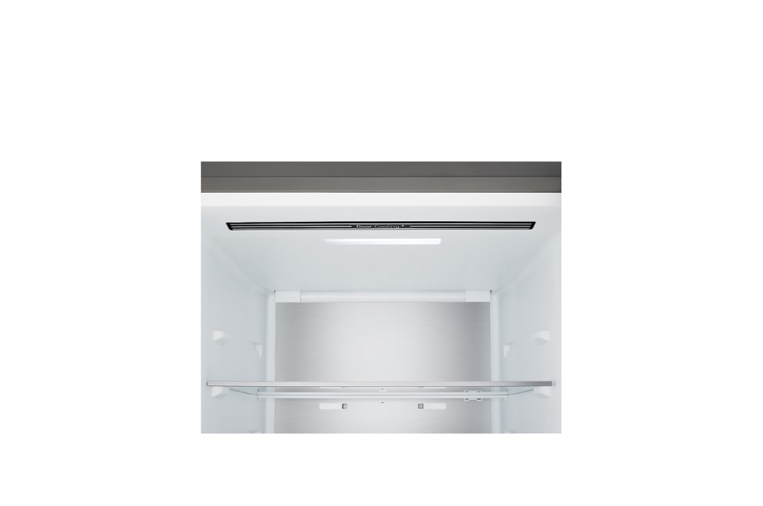 LG šaldytuvas su šaldikliu apačioje | 1.86m | 333L | Pilka | C klasė | DoorCooling+™ | FRESHBalancer™, Kairėje pusėje padėta mėsa –3 °C temperatūroje, viduryje – šviežia žuvis 0 °C temperatūroje, o dešinėje – sūris 2 °C temperatūroje., GBBS514CPY, thumbnail 4