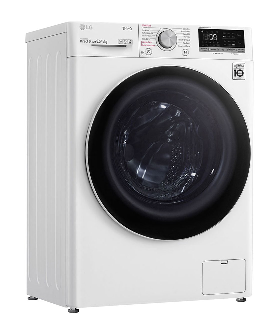 LG F2DV5S8S0 : 8.5kg TurboWash™ skalbimo mašina su džiovintuvu, E klasė ...
