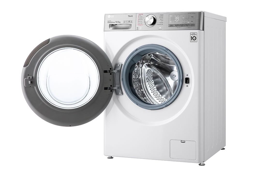 LG  skalbyklė 10.5 kg | AIDD | V9 serijos | A | Gylis 56.5cm | Balta |Turbowash360|Steam | WiFi |F4WV910P2WE, F4WV910P2WE, F4WV910P2WE, thumbnail 11