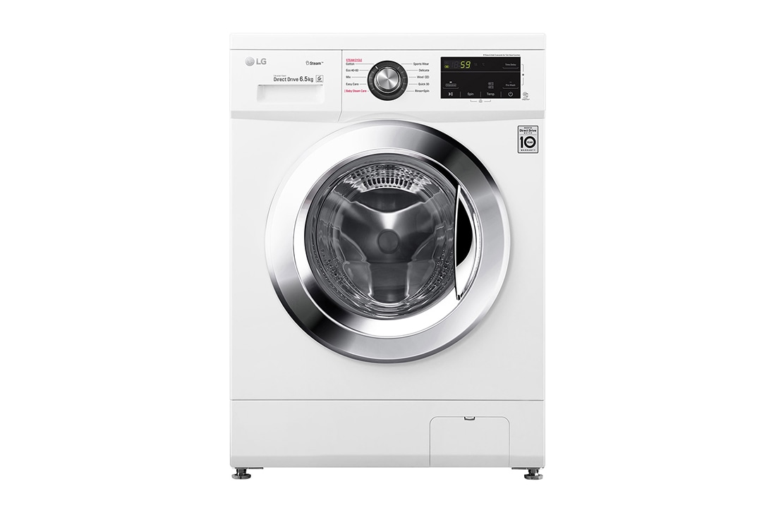 LG J300 serijos 6,5kg skalbimo mašina, gylis 44cm, F2J3WY5WE 6,5kg „6 Motion“ skalbimo mašina, E klasė, F2J3WY5WE