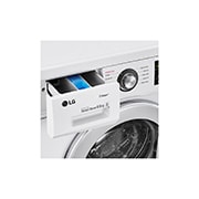 LG siaura skalbyklė 6.5 kg  | J3 serijos | E | Gylis 44cm | Balta|Steam |F2J3WY5WE, F2J3WY5WE 6,5kg „6 Motion“ skalbimo mašina, E klasė, F2J3WY5WE, thumbnail 5