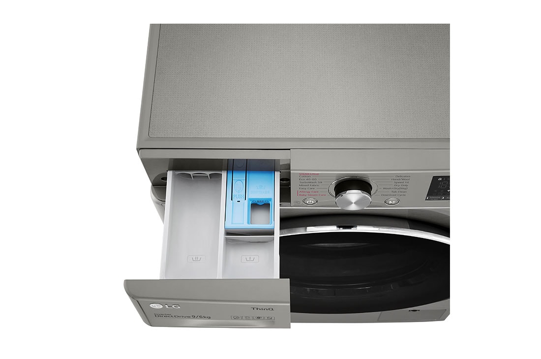 LG skalbyklė ir džiovyklė 9/6 kg | AIDD | V5 serijos | B/E| Gylis 56.5cm | Juoda|Steam ||WiFi |F4DV509S2TE, F4DV509S0E, F4DV509S2TE, thumbnail 7