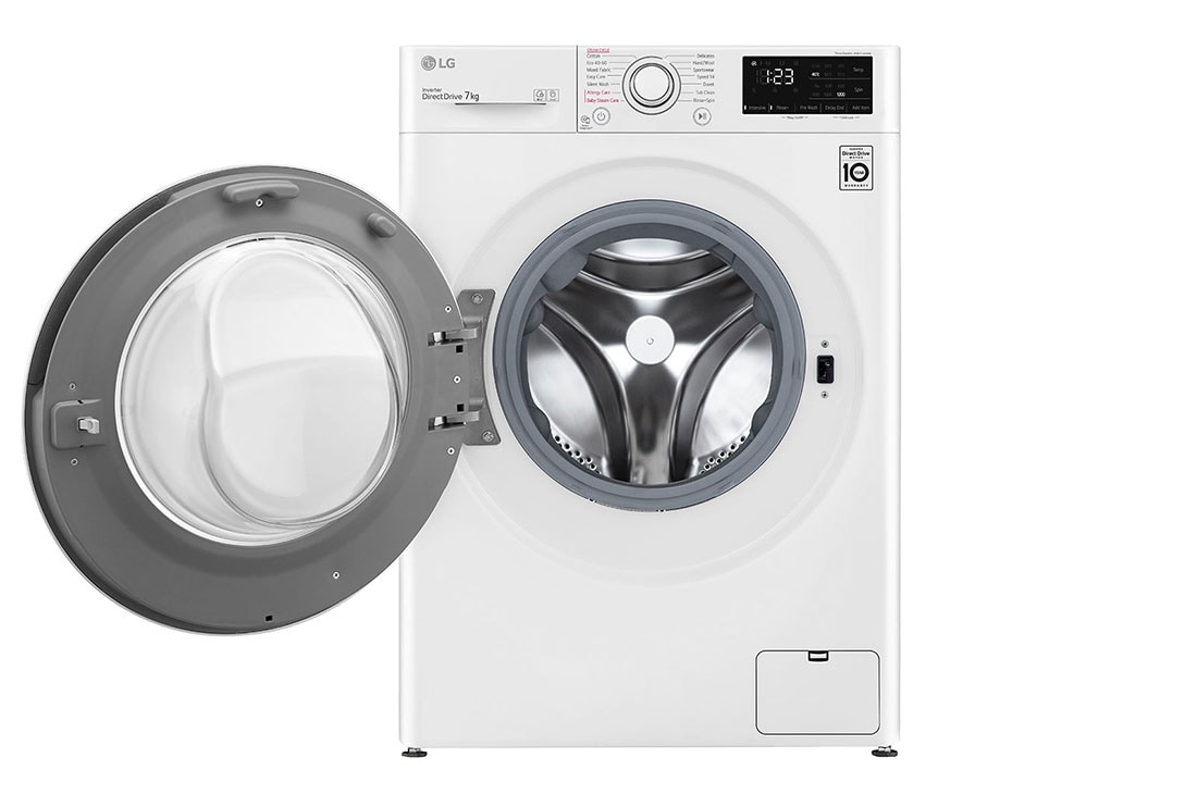 LG  skalbyklė 7 kg | AIDD | V3 serijos | D | Gylis 56.5cm | Balta|Steam |F2WV3S7S0E, F2WV3S7S0E, F2WV3S7S0E, thumbnail 2