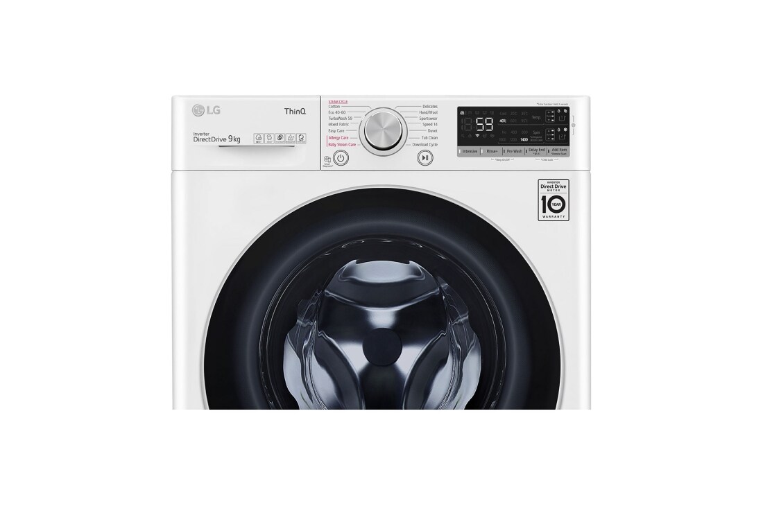 LG V500 serijos 9kg skalbimo mašina, gylis 56cm, F4WV509S1EA , F4WV509S1EA, thumbnail 6
