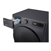 LG siaura skalbyklė 8 kg | AIDD | R5 serijos | A-10% | Gylis 47.5cm | Juoda |Steam | F2WR508S2M, Detergent port view, F2WR508S2M, thumbnail 6