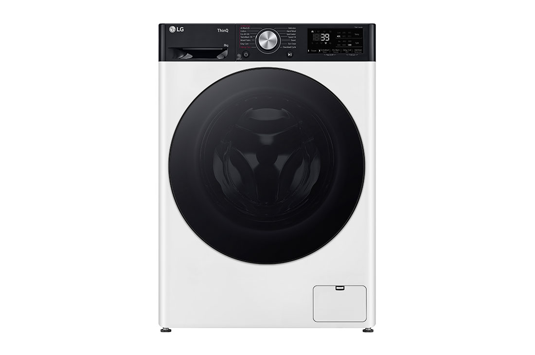 LG  skalbyklė 8 kg | AIDD | R7 serijos | A-10% | Gylis 56.5cm | Balta |Turbowash360 |Steam | WiFi | F2WR708S2H, Front, F2WR708S2H