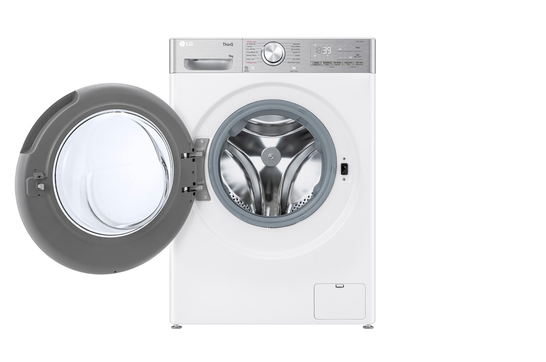 LG skalbyklė ir džiovyklė 13/7 kg | AIDD | R9 serijos | A/D | Gylis 56.5cm |  Balta| Turbowash360 | Steam | WiFi |  F4DR913P3WA, Front door open, F4DR913P3WA, thumbnail 2