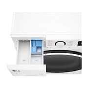 LG  skalbyklė 9 kg | AIDD | R5 serijos | A-10% | Gylis 56.5cm | Balta |Turbowash360 |Steam |F4DR510S0W, Detergent port view, F4DR510S0W, thumbnail 7