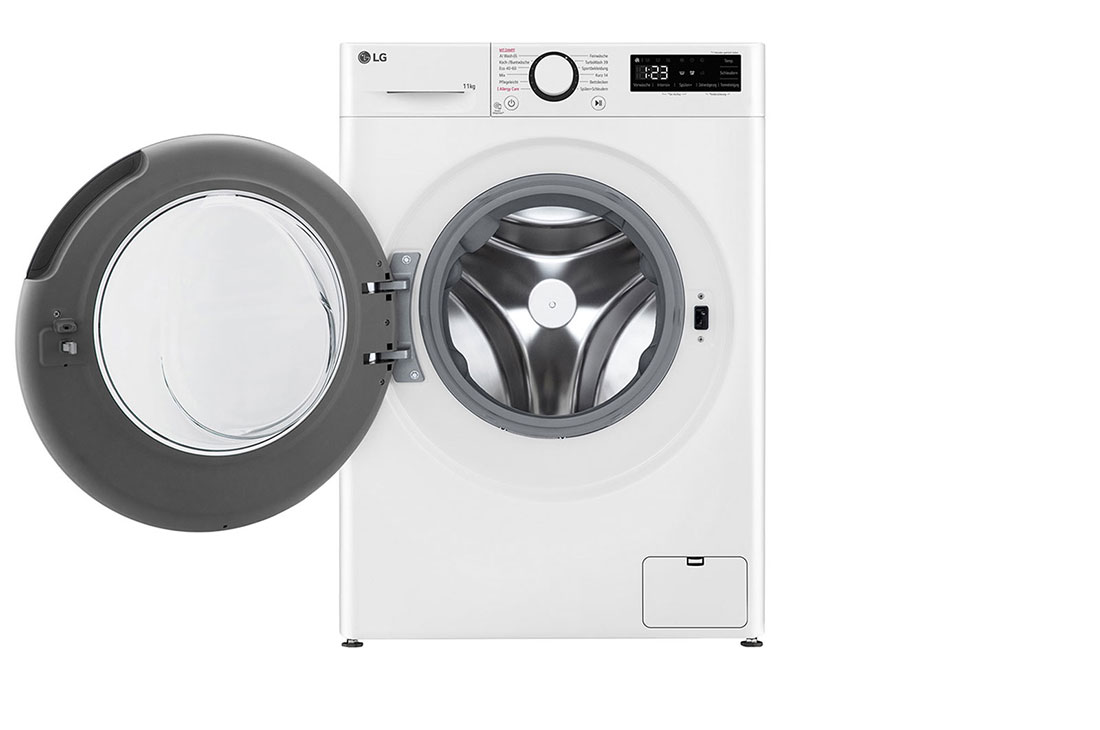 LG  skalbyklė 11 kg | AIDD | R3 serijos | A-10% | Gylis 56.5cm | Balta | Steam | F4WR311S1WA, Front view with door open, F4WR311S1WA, thumbnail 2