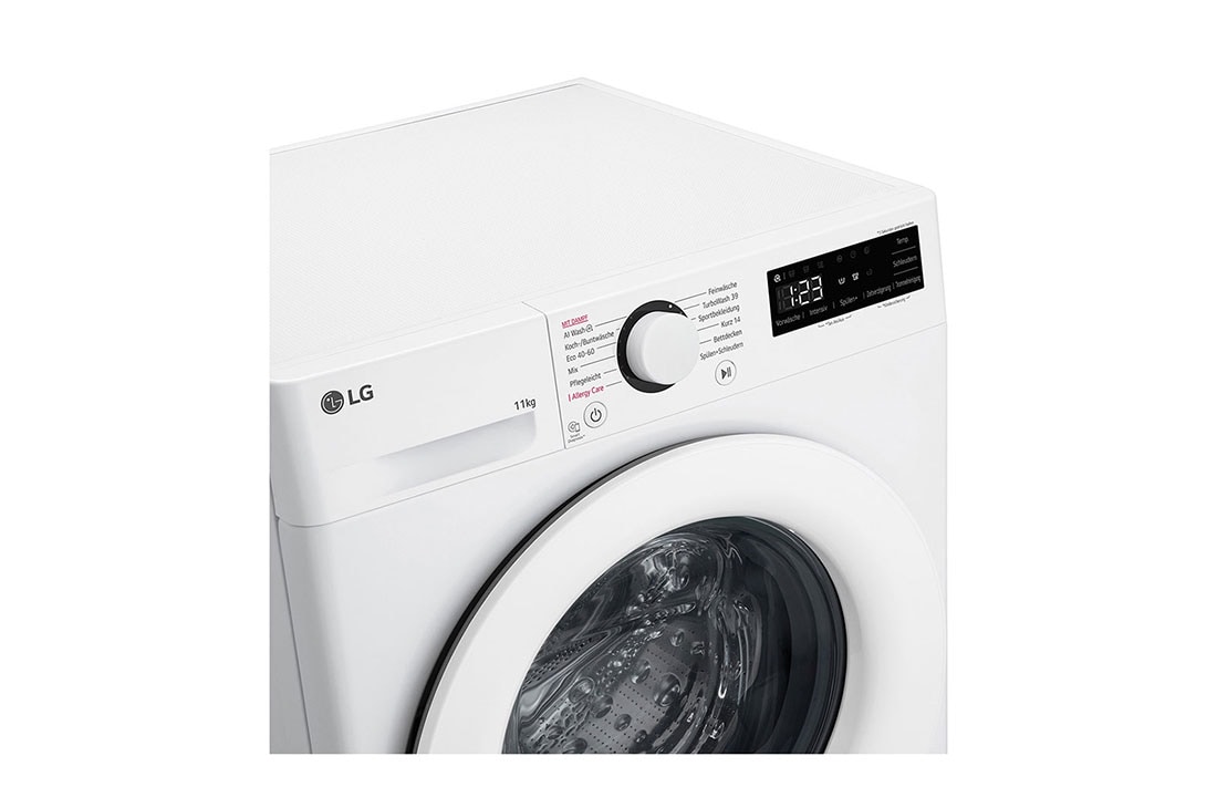 LG  skalbyklė 11 kg | AIDD | R3 serijos | A-10% | Gylis 56.5cm | Balta | Steam | F4WR311S1WA, Front panel view, F4WR311S1WA, thumbnail 3
