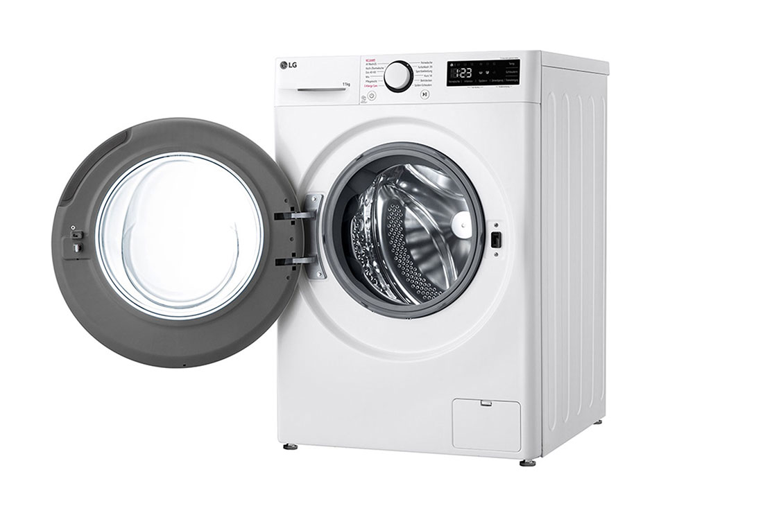 LG  skalbyklė 11 kg | AIDD | R3 serijos | A-10% | Gylis 56.5cm | Balta | Steam | F4WR311S1WA, Right side with door open, F4WR311S1WA, thumbnail 11