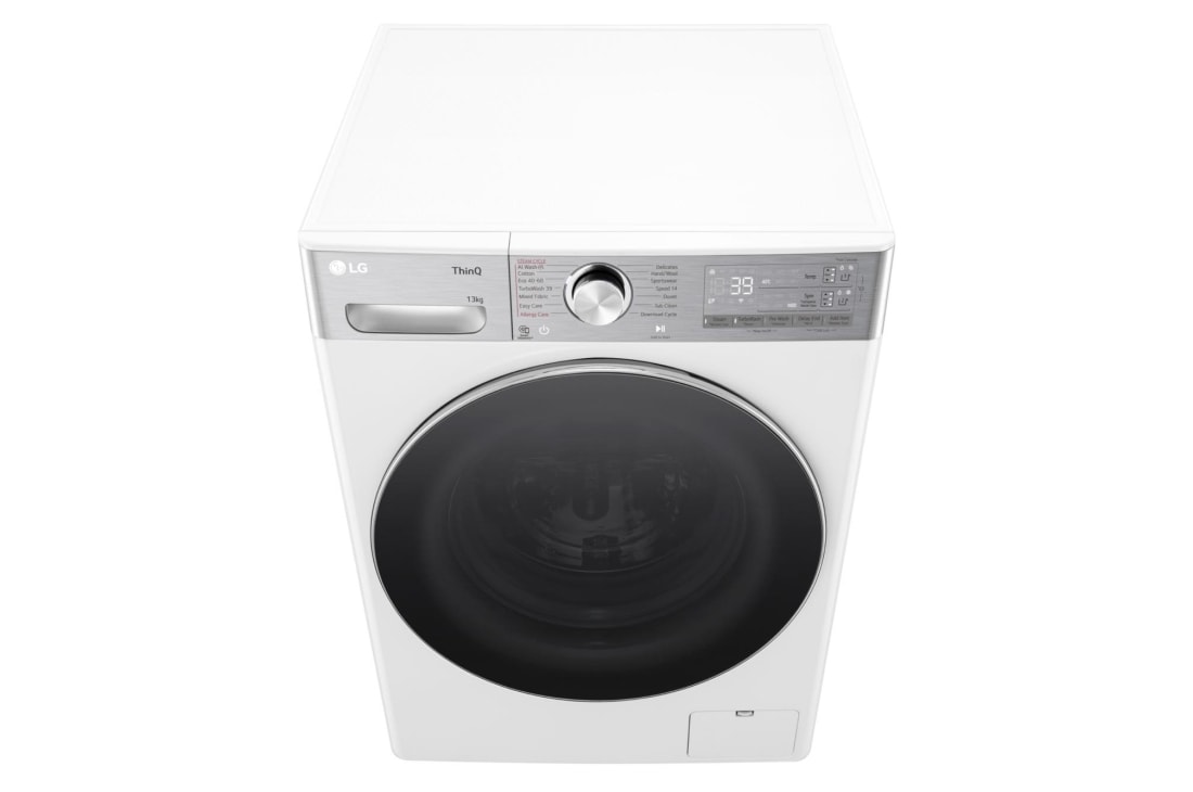 LG  skalbyklė 13 kg | AIDD | R9 serijos | A-10% | Gylis 61.5cm | Balta | Turbowash360 |Steam | WiFi | F4WR913P3WA, top view, F4WR913P3WA, thumbnail 9