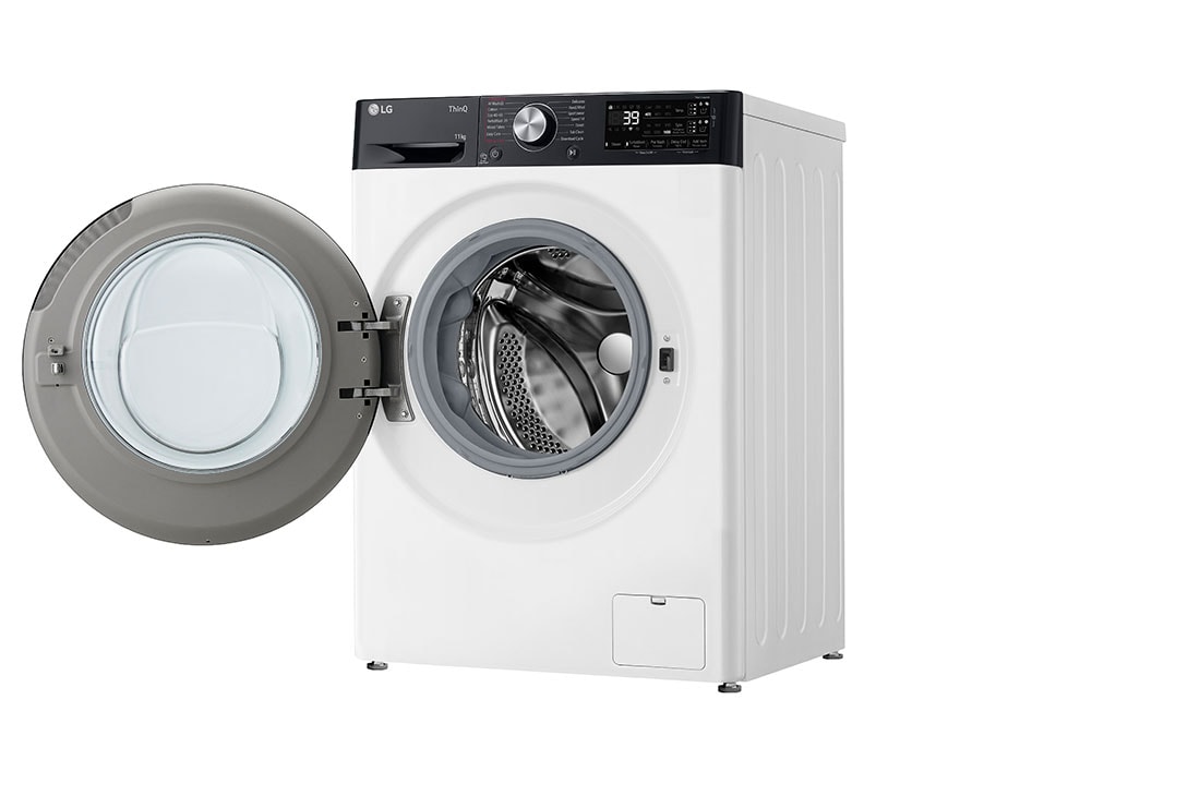 LG 750. sērijas 11 kg veļas mašīna, dziļums 56.5 cm, Left view door open, F4WR711S3HA, thumbnail 11