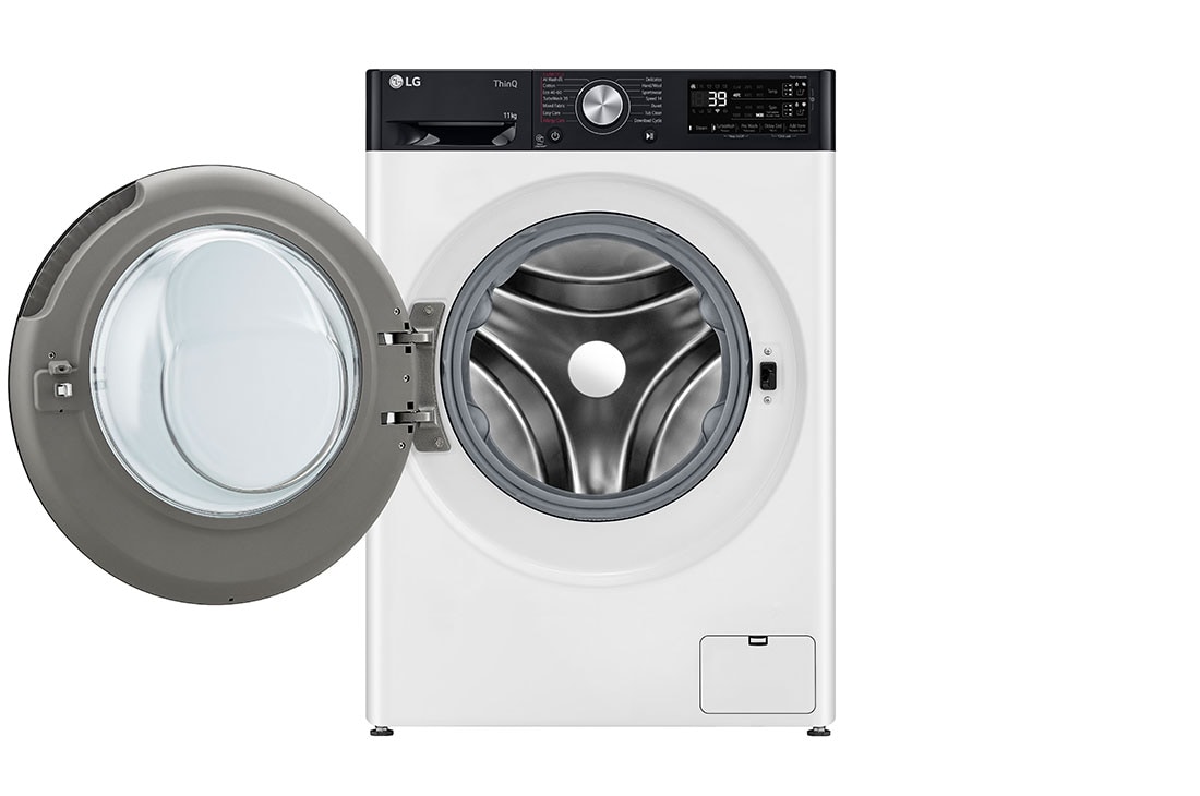 LG 750. sērijas 11 kg veļas mašīna, dziļums 56.5 cm, Front view door open, F4WR711S3HA, thumbnail 2