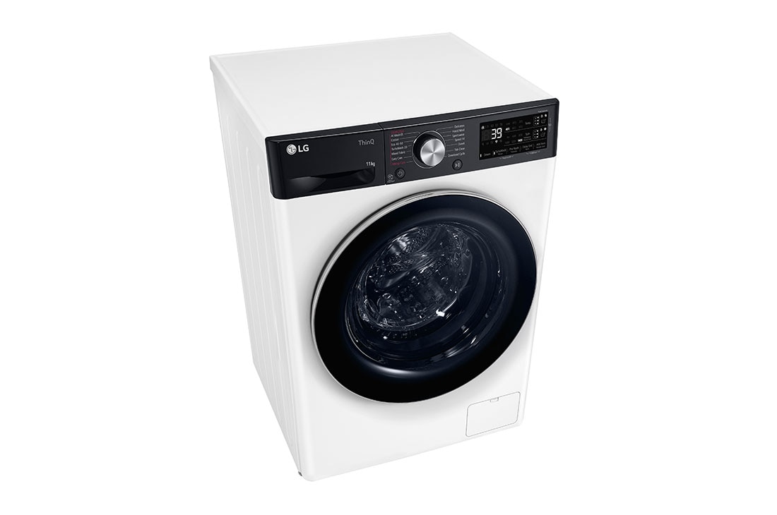 LG 750. sērijas 11 kg veļas mašīna, dziļums 56.5 cm, Top right perspective view , F4WR711S3HA, thumbnail 8