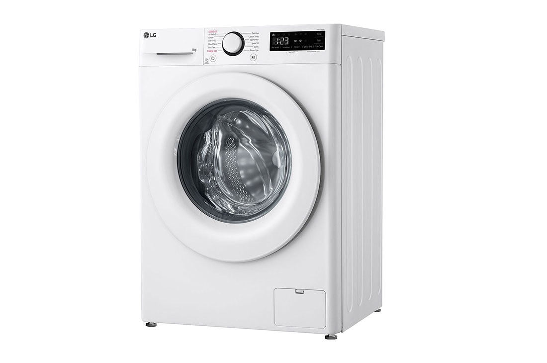 LG siaura skalbyklė 8 kg | AIDD | R5 serijos | A-10% | Gylis 47.5cm | Balta |Steam | F2WR508SWW, Vaizdas iš dešinės pusės, F2WR508SWW, thumbnail 12