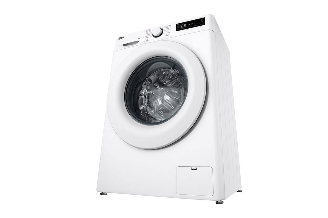 LG siaura skalbyklė 8 kg | AIDD | R5 serijos | A-10% | Gylis 47.5cm | Balta |Steam | F2WR508SWW, Perspektyvinis vaizdas iš dešinės pusės iš viršaus, F2WR508SWW, thumbnail 13