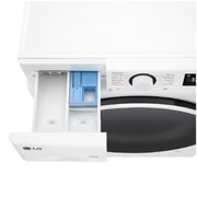 LG siaura skalbyklė 10 kg | AIDD | R5 serijos | A-10% | Gylis 47.5cm | Balta | Steam | F4WR510S0W, Top perspective drawer open, F4WR510S0W, thumbnail 7