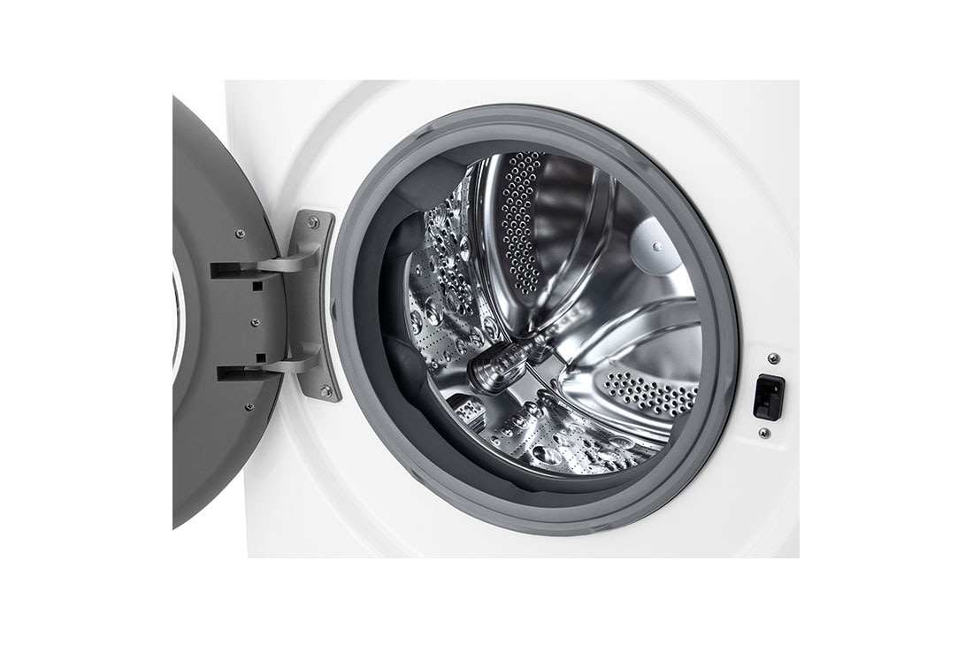 LG skalbimo mašina 9kg | Gylis 475mm | A-10 % | R5 serija | Balta | AI DD™ | Steam™ | Inverter Direct Drive™, drum detail, F2WR509SWW, thumbnail 4